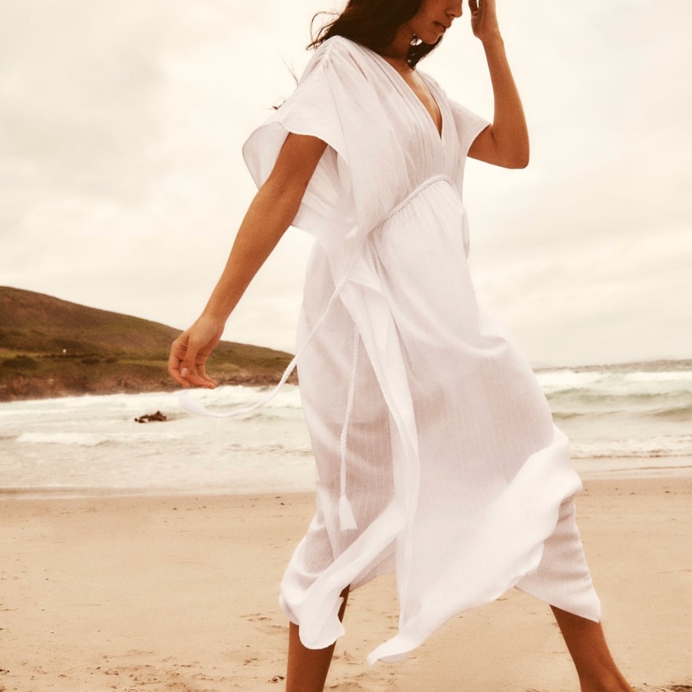 Zara limited edition cotton kaftan dress you can’t miss - Picture 3 of 10